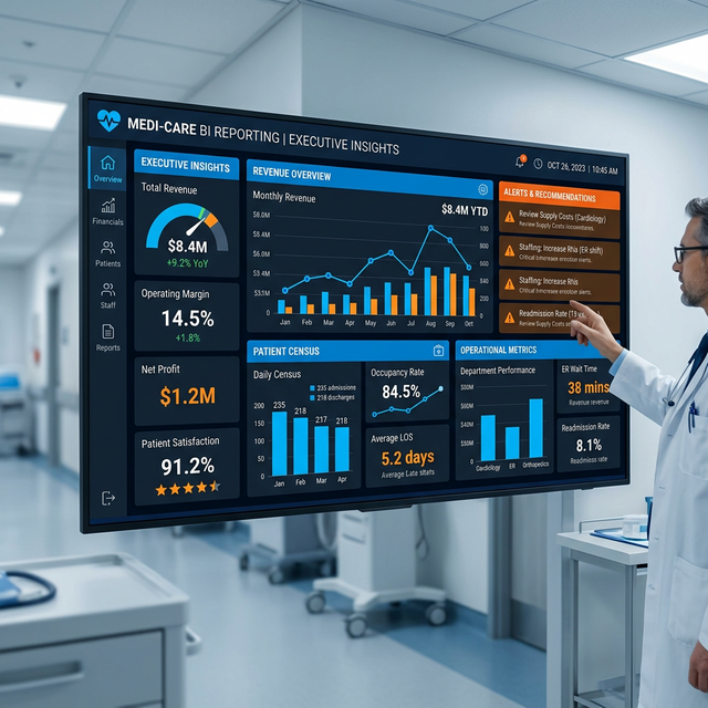 Hospital Business Intelligence Dashboard
